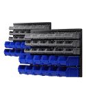 Giantz 60 Bin Wall Mounted Rack Storage Tools Garage Organiser Shed Work Bench