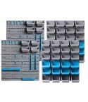 Giantz 88 Parts Wall-Mounted Storage Bin Rack Tool Garage Shelving Organiser Box