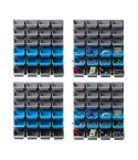Giantz 96 Storage Bin Rack Wall-Mounted Tool Parts Garage Shelving Organiser