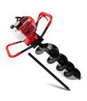 Giantz 66CC Petrol Post Hole Digger Drill Borer Fence Extension Auger Bits