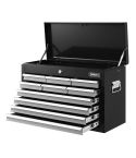 Giantz 10-Drawer Tool Box Chest Cabinet Garage Storage Toolbox Black Silver