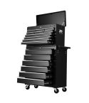 Giantz Tool Box Chest Trolley 16 Drawers Cabinet Cart Garage Toolbox Black