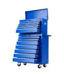 Giantz Tool Chest and Trolley Box Cabinet 16 Drawers Cart Garage Storage Blue