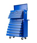 Giantz 17 Drawers Tool Box Trolley Chest Cabinet Cart Garage Mechanic Toolbox Blue