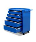 Giantz 5 Drawer Mechanic Tool Box Cabinet Storage Trolley - Blue