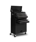 Giantz 7 Drawer Tool Box Cabinet Chest Storage Garage Toolbox Organiser Set Black