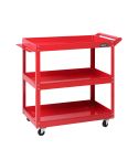 Giantz Tool Cart 3 Tier Parts Steel Trolley Mechanic Storage Organizer Red
