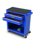 BULLET Tool Kit Chest Cabinet Box Set Storage Metal Wheels Rolling Drawers Steel Blue