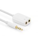 UGREEN 3.5mm Male to Dual 3.5mm FemaleHeadset Splitter White (10789)