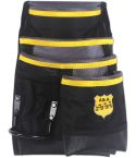 Durable 7 Pocket Carpenter’s Nail & Tool Pouch in 1680 D Nylon / Polyester with a Webbing Belt