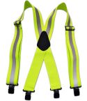 5 cm width Heavy reflective suspender adjustable Elastic Mens Working Suspender Clip On Braces