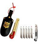 3 SETS of Utility knife holder with metal Utility Knife + 5 Blades