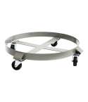 Drum Dolly 450kg 55 Gallon w Swivel Casters Heavy Duty Steel Frame Non Tipping