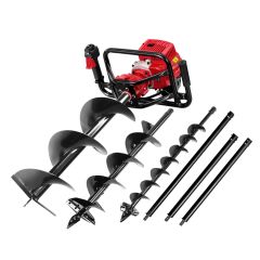 Giantz 92CC Petrol Post Hole Digger Drill Borer Fence Extension Auger Bits-DI-SF
