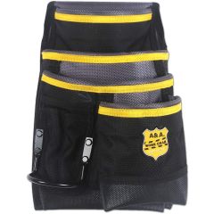 Durable 7 Pocket Carpenter’s Nail & Tool Pouch in 1680 D Nylon / Polyester with a Webbing Belt