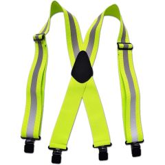 5 cm width Heavy reflective suspender adjustable Elastic Mens Working Suspender Clip On Braces